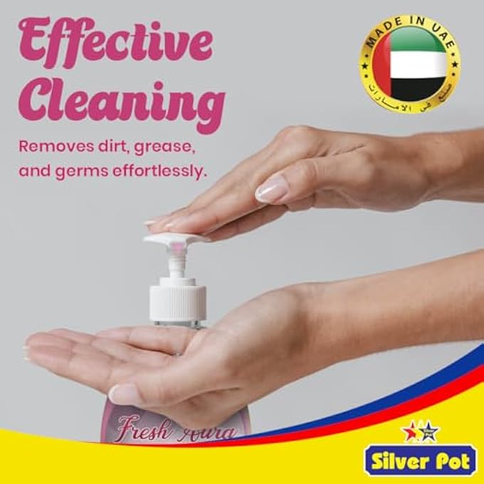 Silver Pot ROSE PETAL HAND WASH  400ML  GENTLE HYDRATING FORMULA WITH REFRESHING ROSE PETAL SCENT, EFFECTIVE GERM PROTECTION, AND DAILY CARE - Image 2